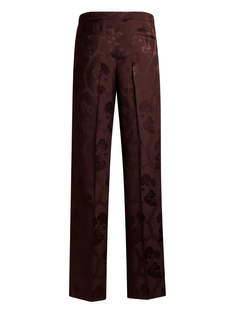 ETRO Broek met bloemen jacquard Rood