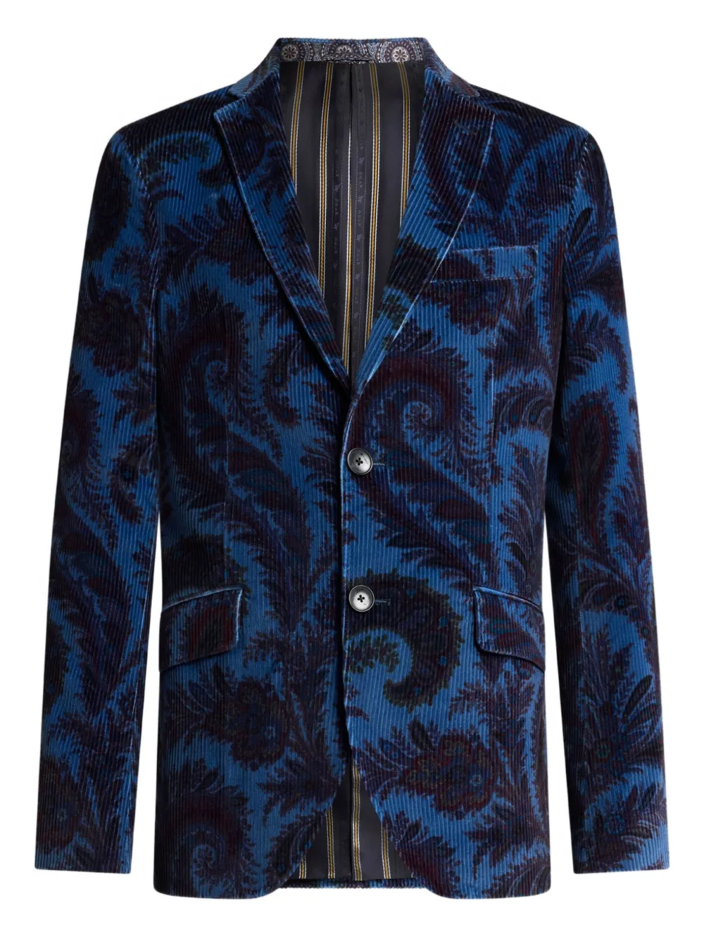 ETRO ribbed paisley blazer | Blue | Image 1