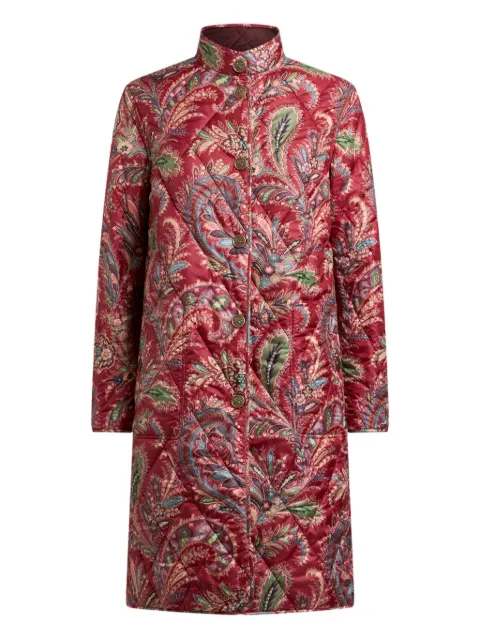 ETRO quilted paisley reversible coat