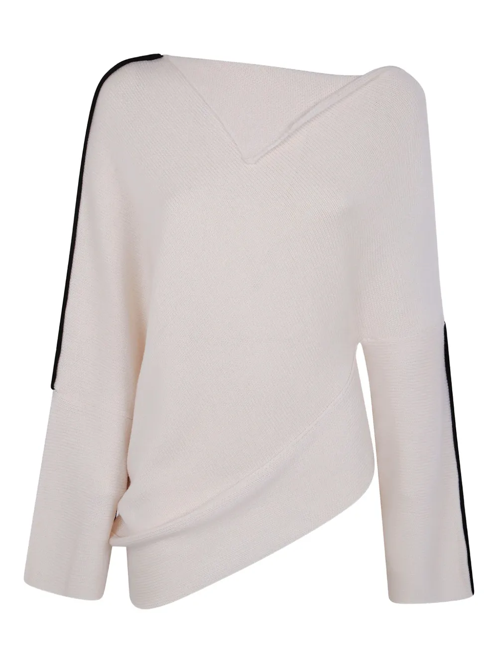 Pierantonio Gaspari Stripe Knit Jumper In White