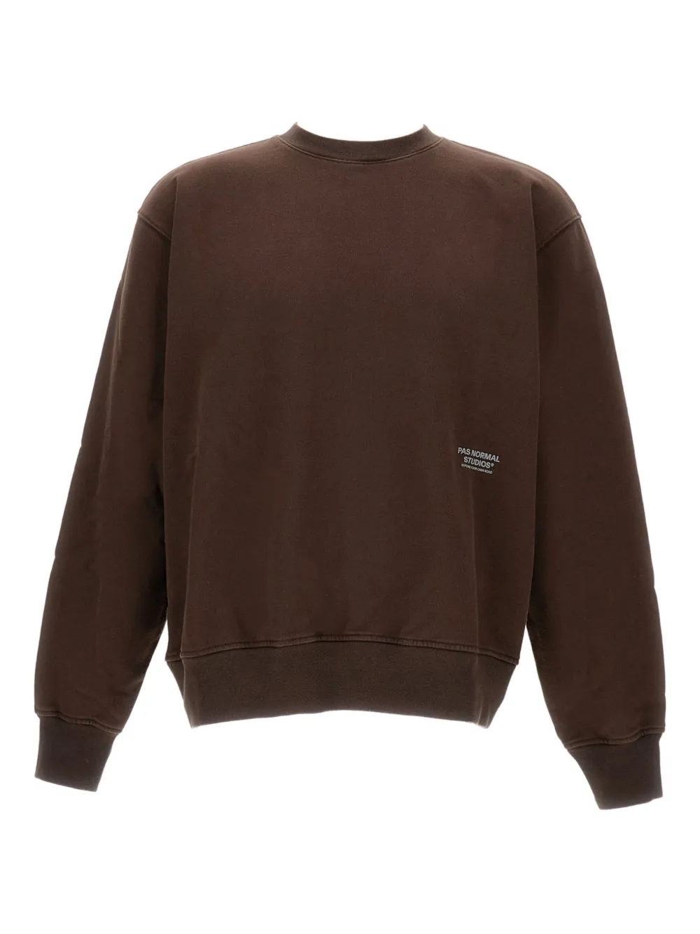 Pas Normal Studios organic-cotton crew-neck sweatshirt | Brown | Image 1