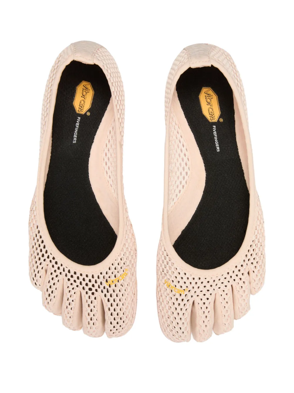 Vibram Vi-b Five-toe Mesh Ballet Flats In Neutral