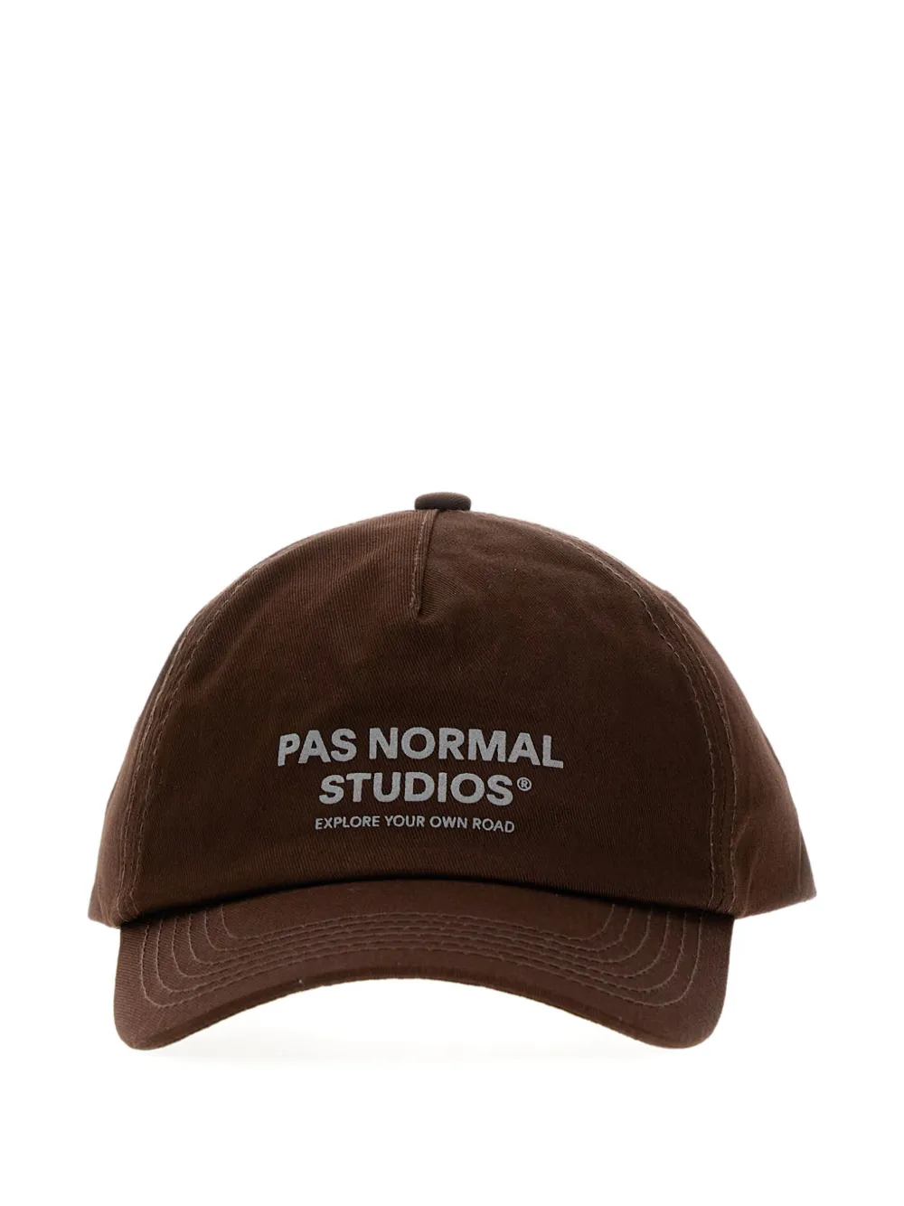 Pas Normal Studios logo-print baseball cap | Brown | Image 1
