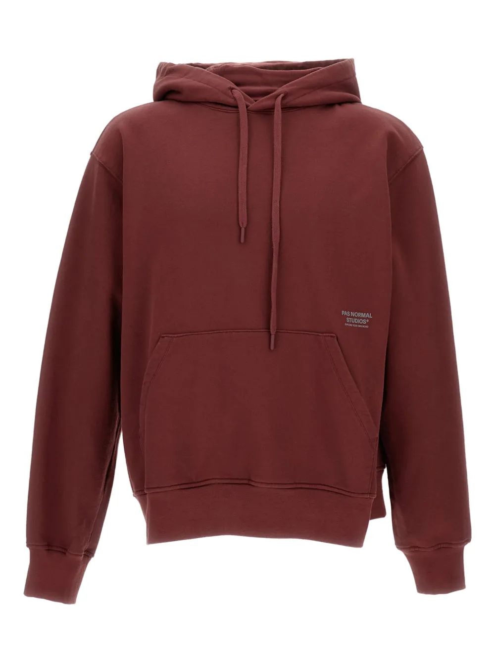 Pas Normal Studios graphic-print cotton hoodie - ブラウン Pas Normal Studios graphic-print cotton hoodie - ブラウン