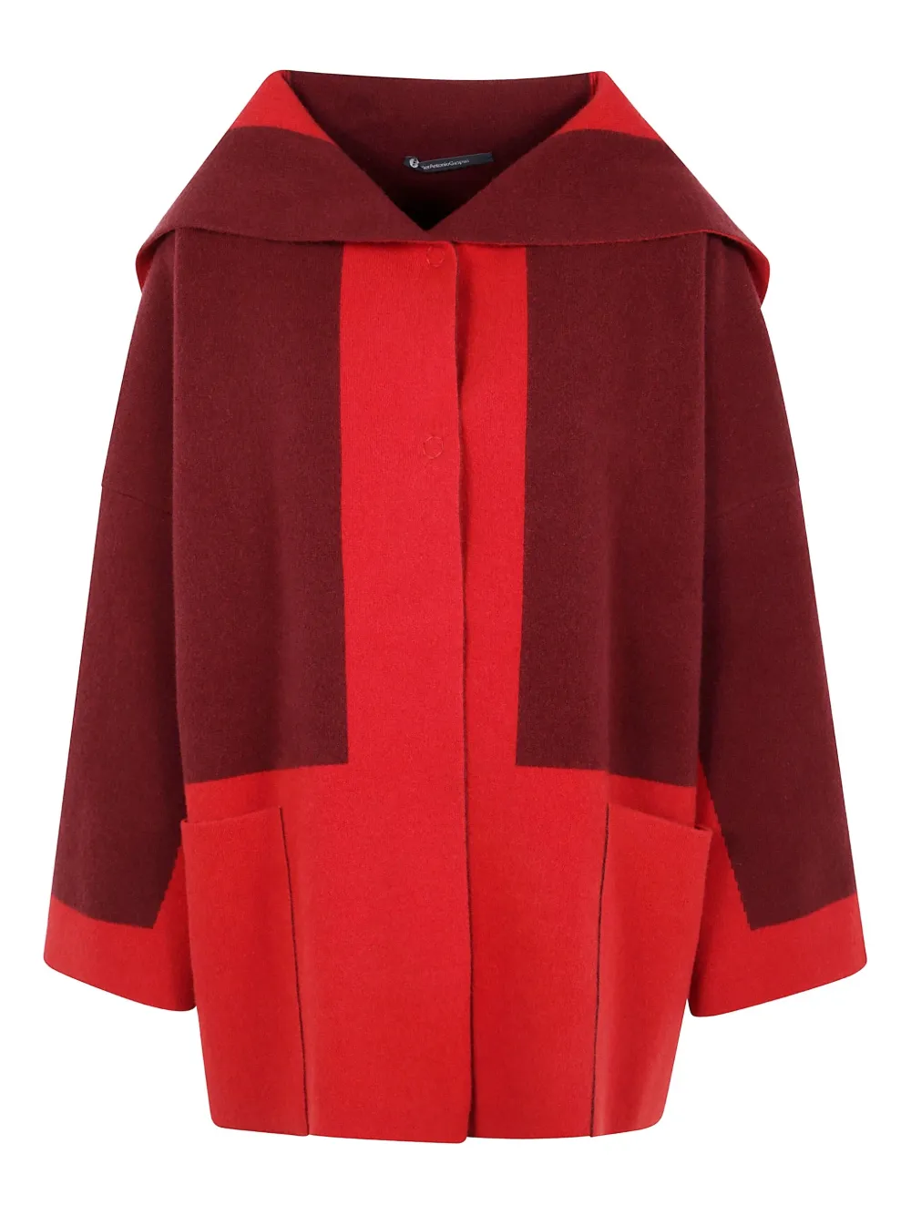 PierAntonioGaspari Pocket colourblock coat | Red | Image 1