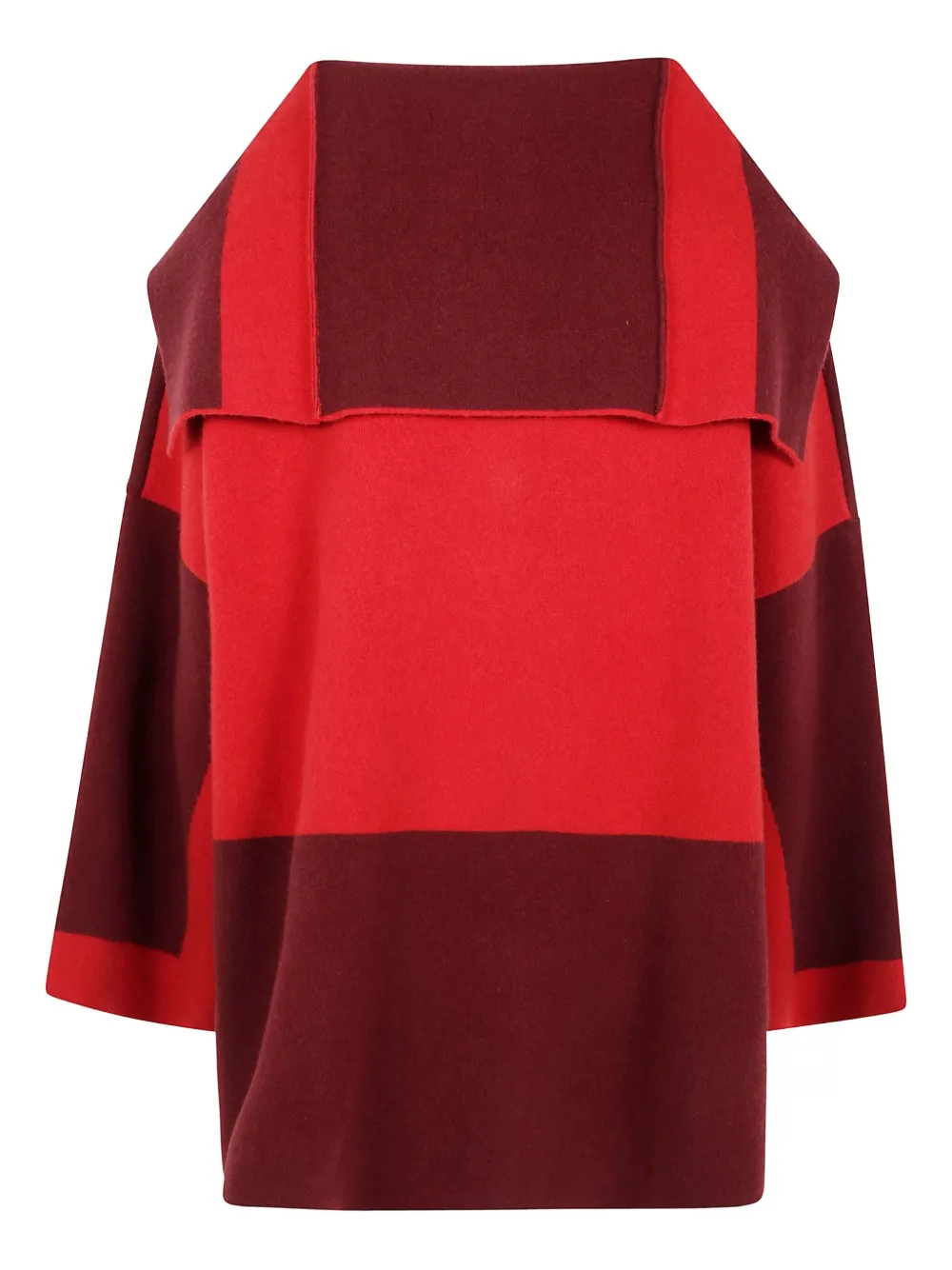 PierAntonioGaspari Pocket colourblock coat - Rood
