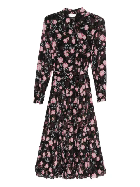 NISSA floral-print pleated dress
