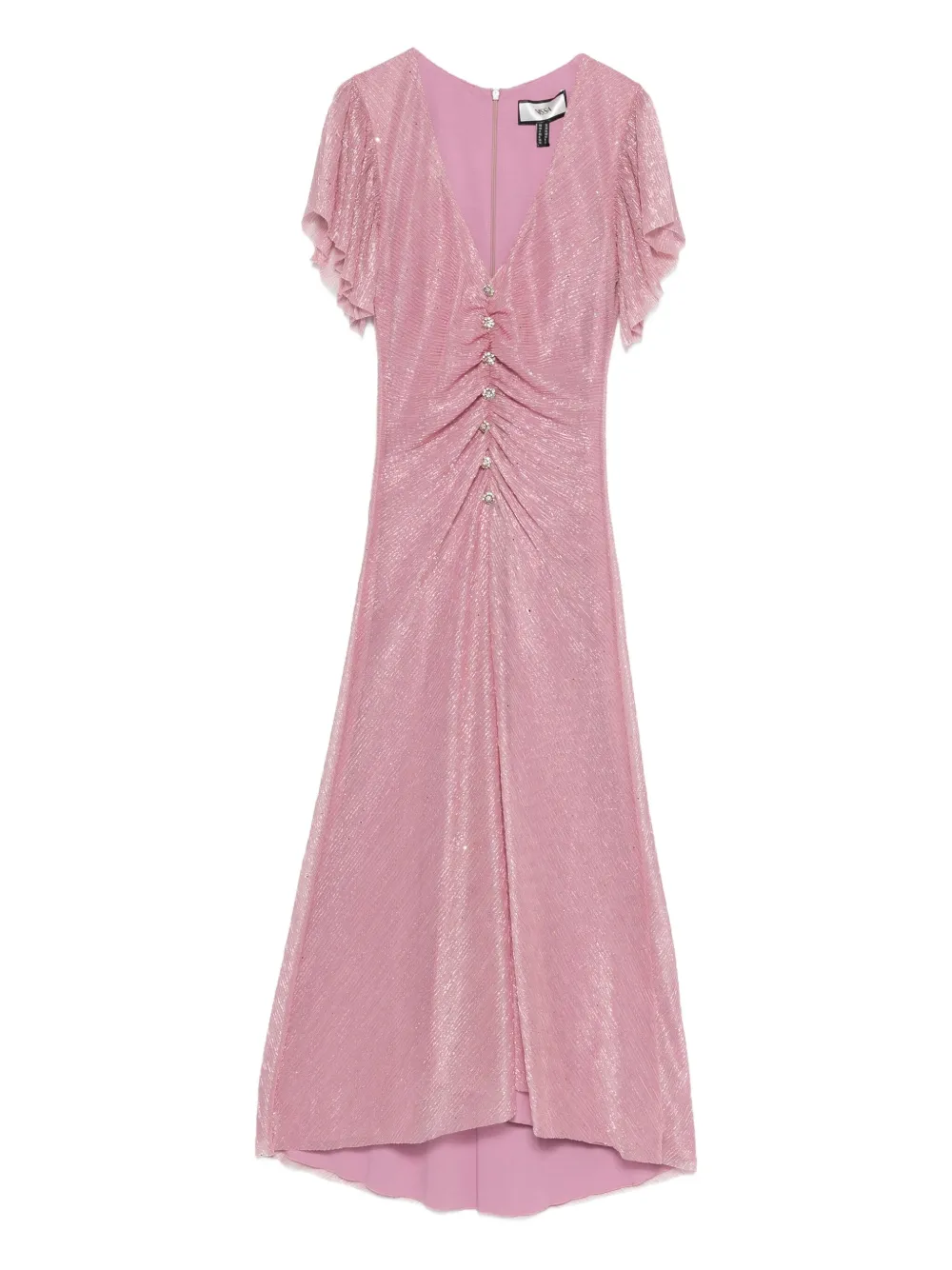 NISSA ruched midi dress | Pink | Image 1