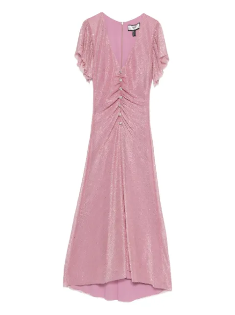 NISSA ruched midi dress
