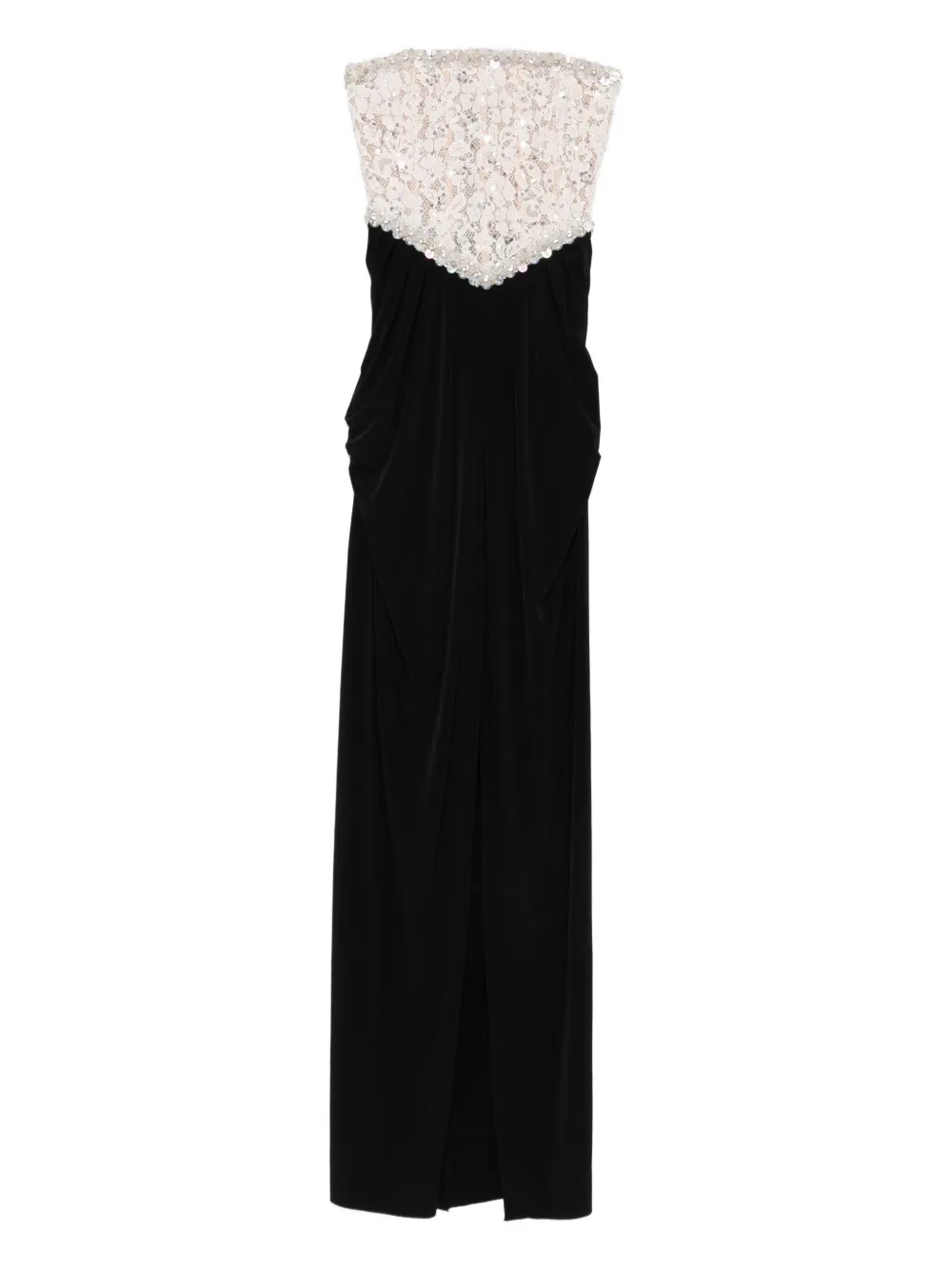 NISSA lace-panelled dress | Black | Image 1