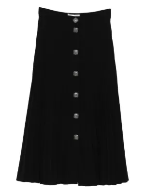CFCL 定番　黒 フレアスカート リブ編み CFCL リブニット フレアスカート | レッド | FARFETCH JP