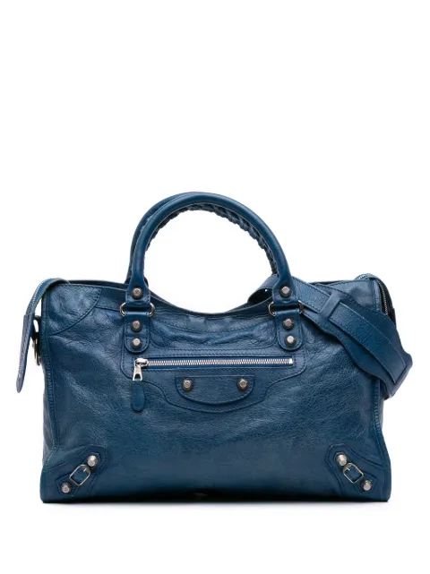 Balenciaga Pre-Owned 2005-2025 Lambskin Motocross Giant 12 City satchel