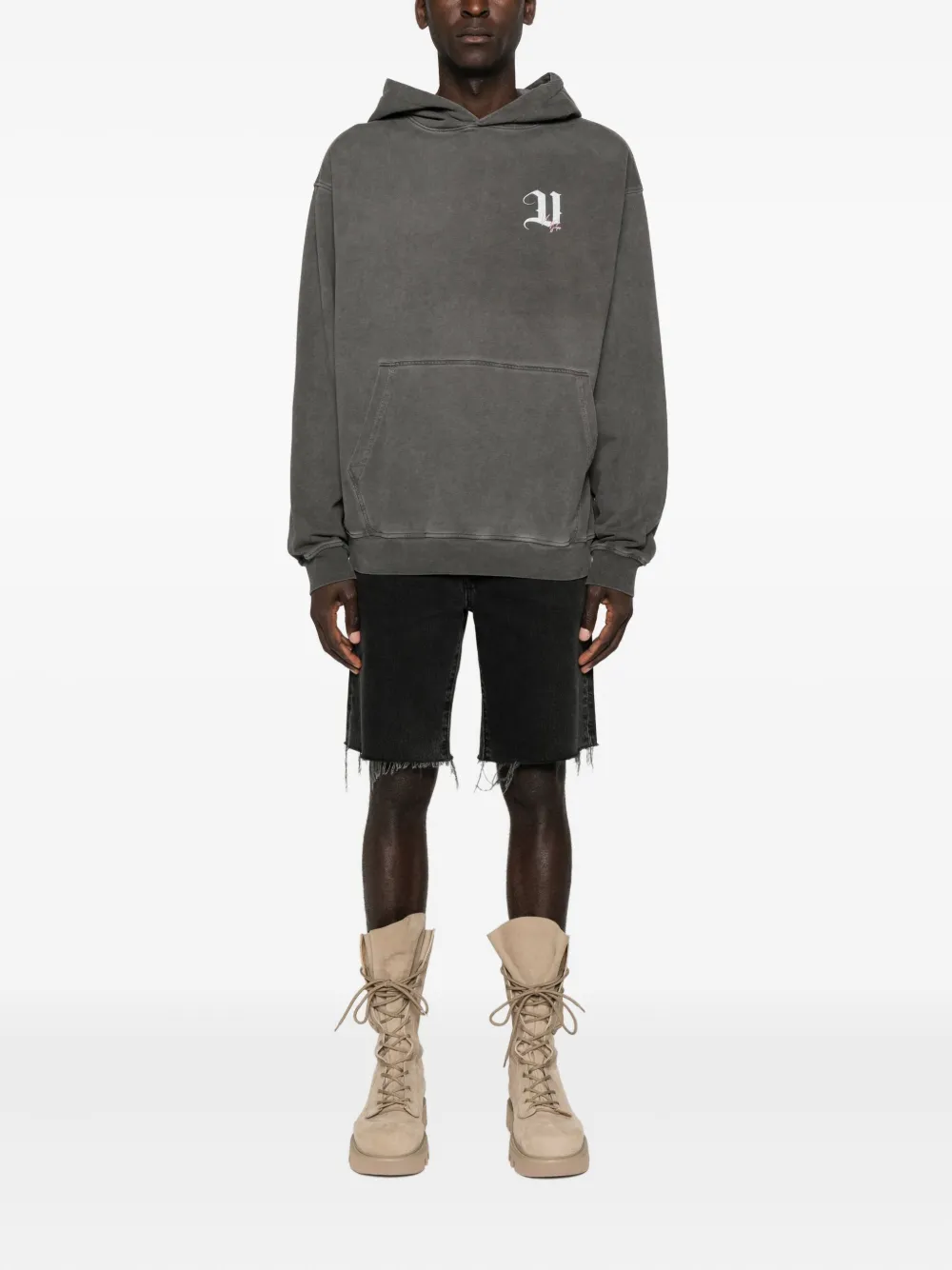 Vision Of Super Hoodie met logoprint Grijs