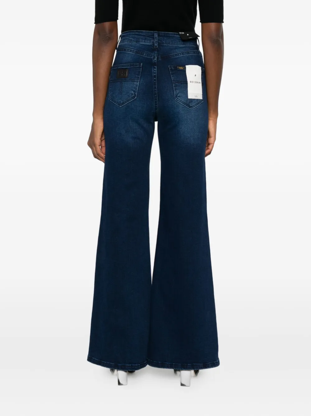 Lois Jeans High-waisted Flared Jeans In Blue