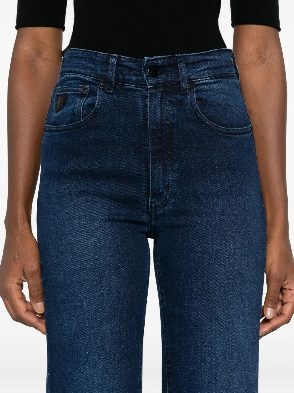 Lois Jeans High-waisted Flared Jeans In Blue