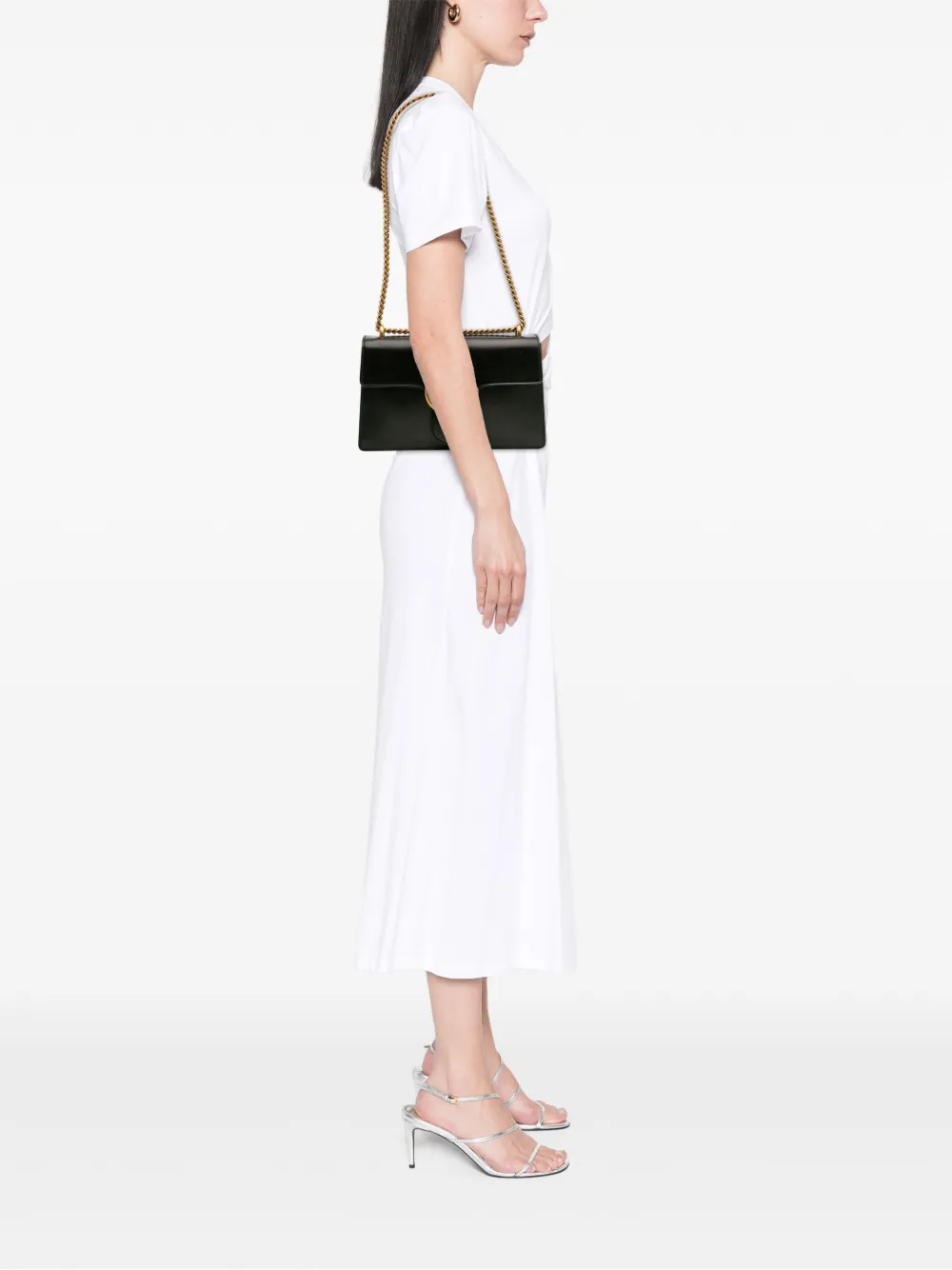Gucci Pre-Owned 2016-2025 Medium GG Marmont Leather Chain Flap shoulder bag | Pre-Owned | Image 2