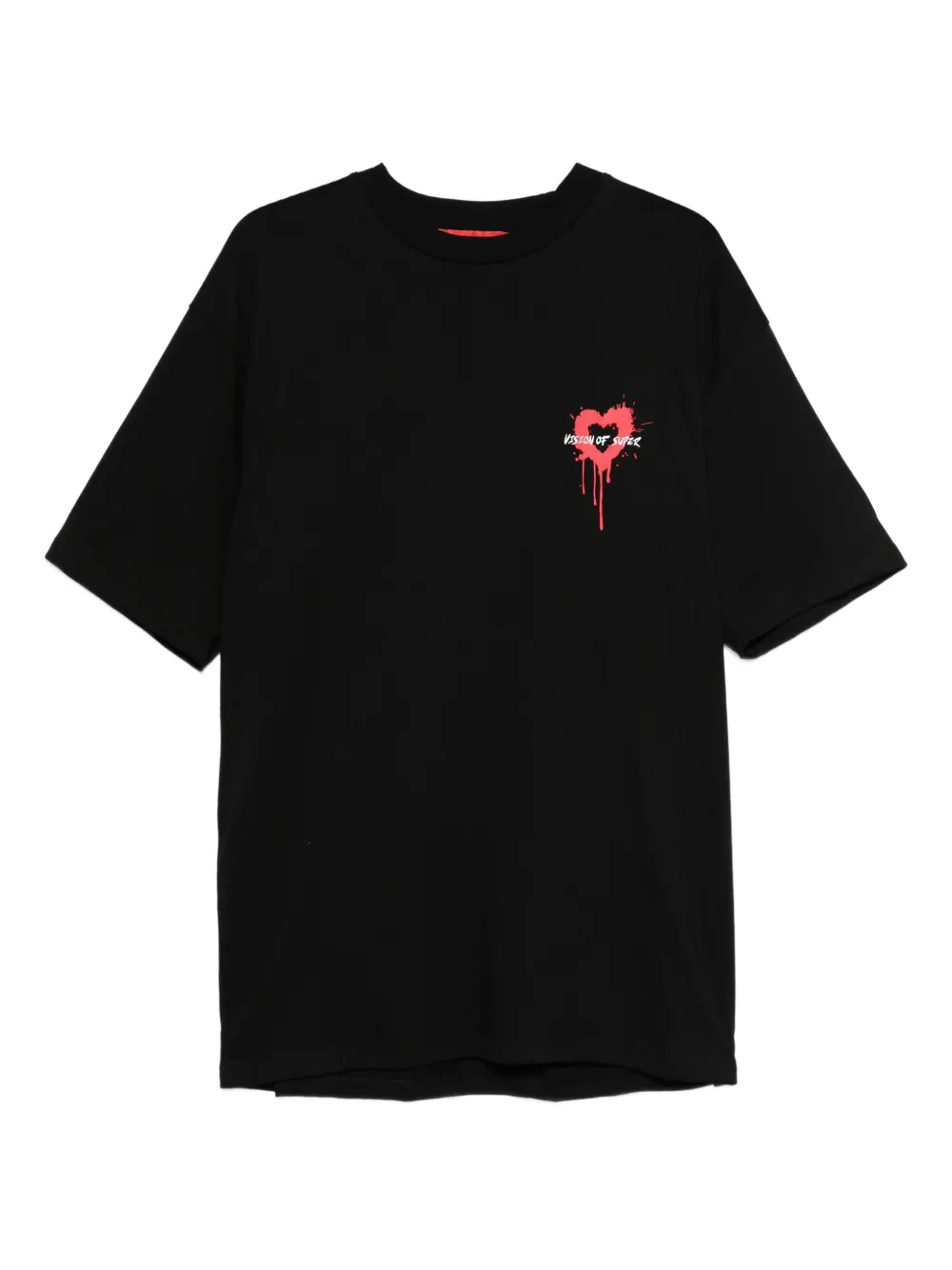 Vision Of Super puff-print T-shirt | Black | Image 1