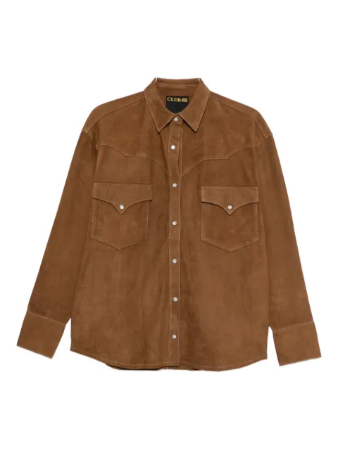 LOIS JEANS  long-sleeved suede shirt jacket 