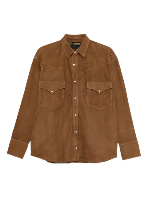 LOIS JEANS  long-sleeved suede shirt jacket 