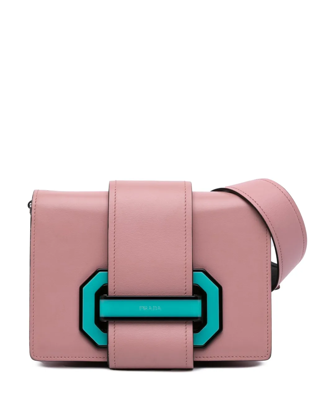 Prada Pre-Owned 2021-2025 City Calf Plex Ribbon crossbody bag | Pink | Image 1