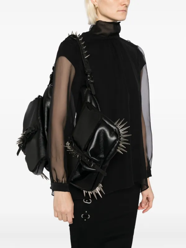 25aw JUNYA WATANABE ショルダーバッグ　黒 JUNYA WATANABE COMME des GARCONS◇ショルダーバッグ/レザー/BLK/JP