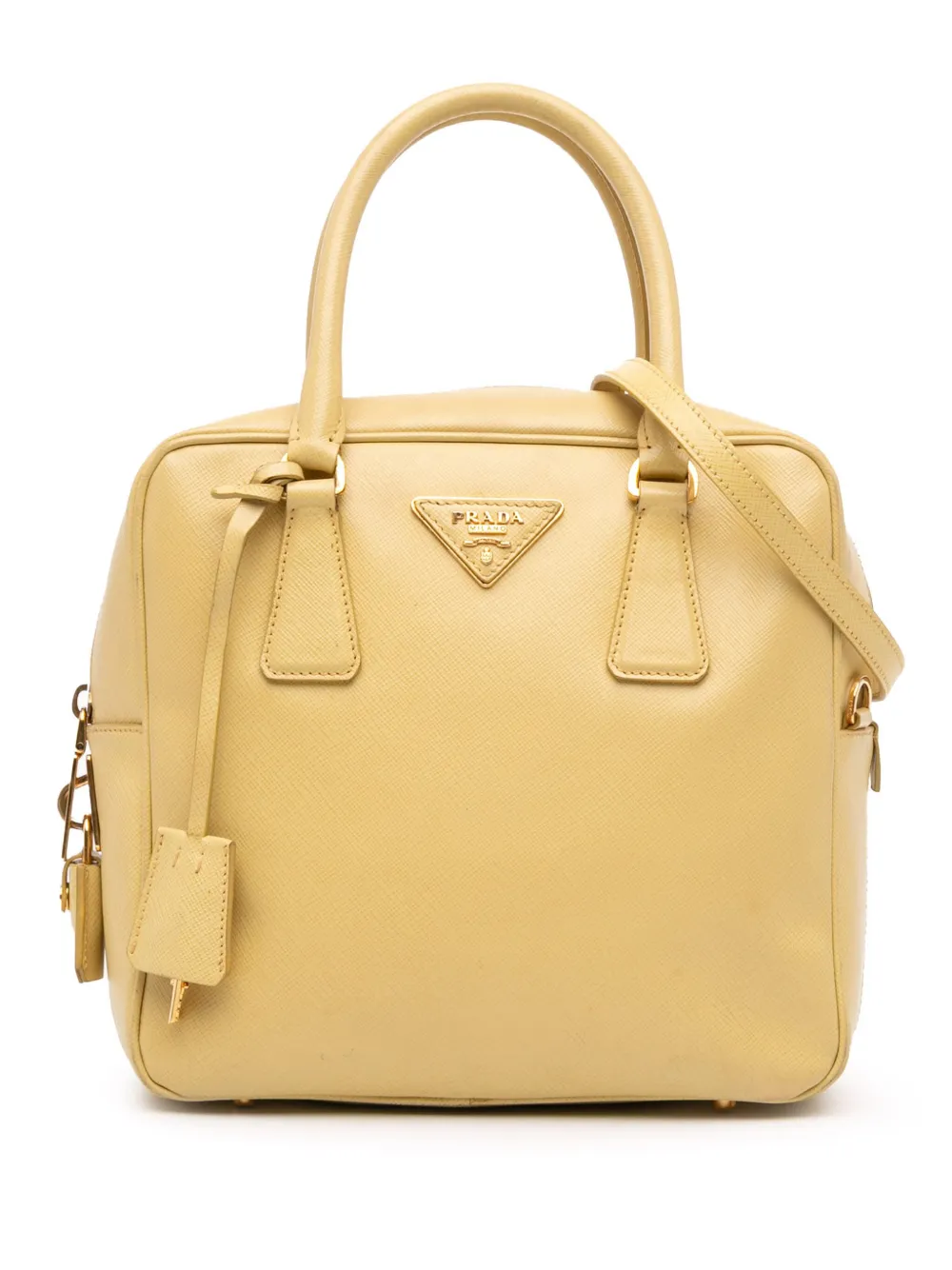 Prada Pre-Owned 2000-2025 Saffiano Lux satchel | Yellow | Image 1