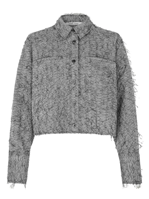 SAMSOE SAMSOE Sasofila herringbone frayed shirt