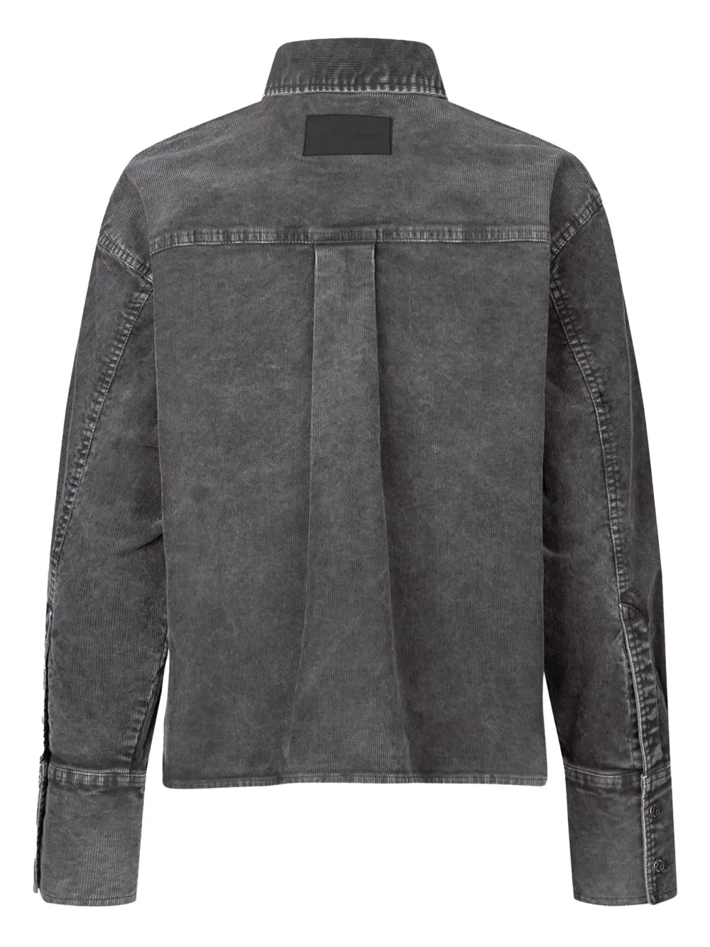Samsoe & Samsoe Cropped Denim Jacket With Patch Pockets And Relaxed Fit In Gray