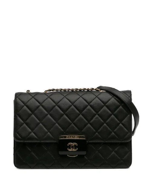 CHANEL Pre-Owned bolsa de hombro Beauty Flap grande de piel de oveja con cierre 2016-2017