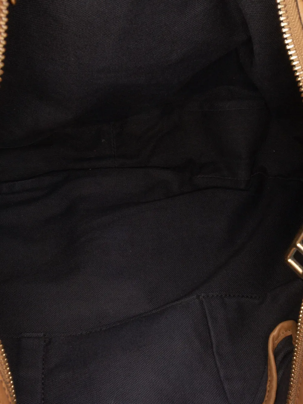 Pre-owned Burberry 2000-2017 House Check Canvas Ashwood Hobo Satchel In Brown