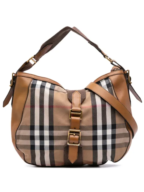 Burberry Pre-Owned 2000-2017 House Check Canvas Ashwood Hobo satchel