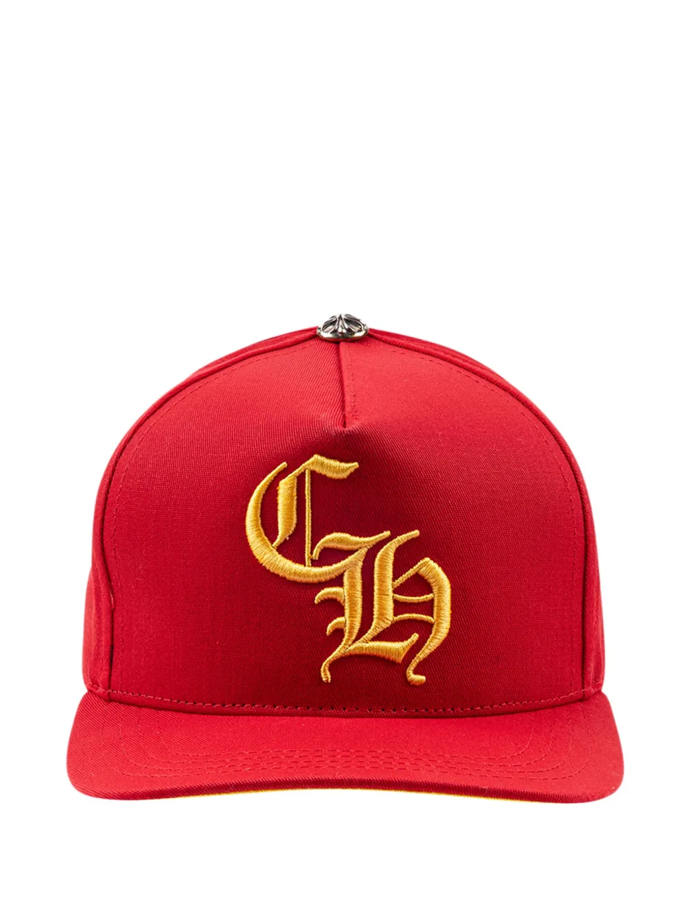 Chrome Hearts Button-detail Panelled Baseball Cap In Brown