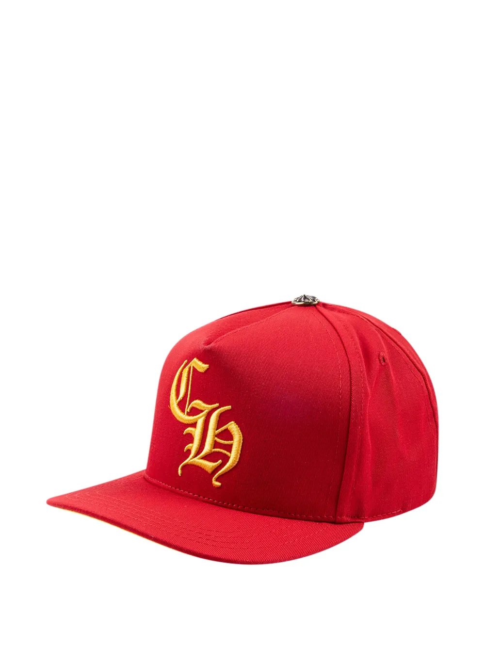 Chrome Hearts button-detail panelled baseball cap - Rood
