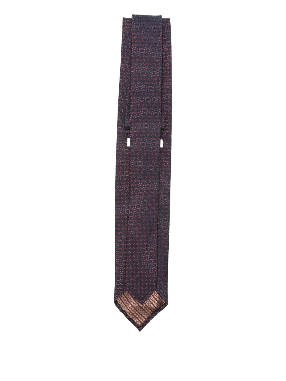 Lardini patterned-jacquard tie - Paars