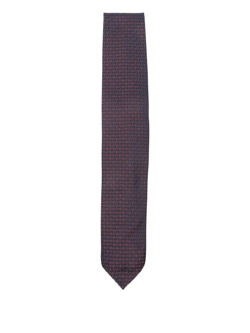 Lardini patterned-jacquard tie | Purple | Image 1