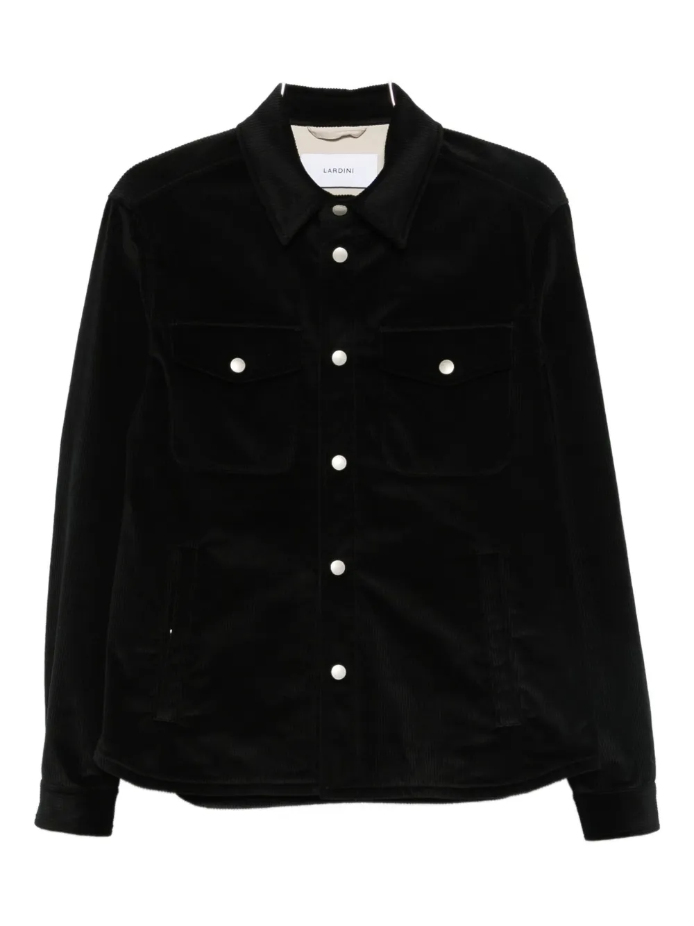 Lardini corduroy shirt jacket | Black | Image 1
