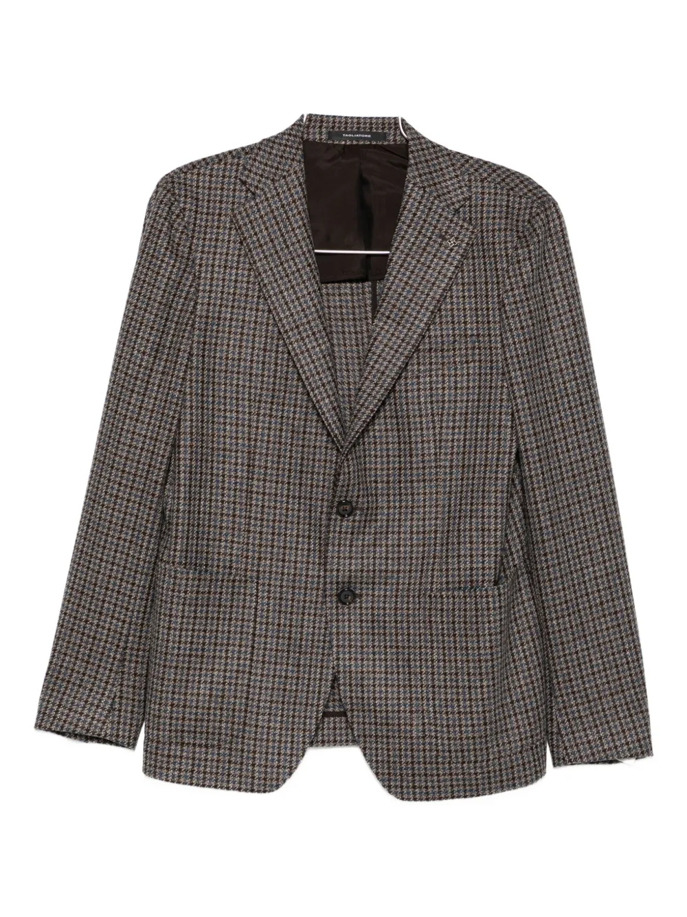 Tagliatore patterned single-breasted jacket | Brown | Image 1