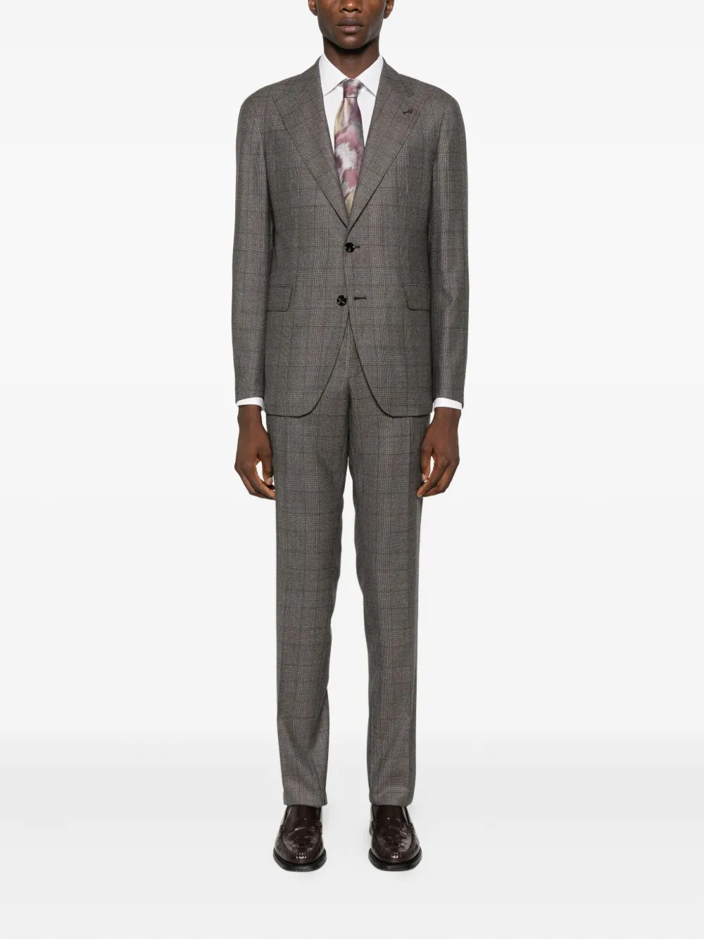 Tagliatore check-pattern two-piece suit | Single Breasted Suits | Image 2