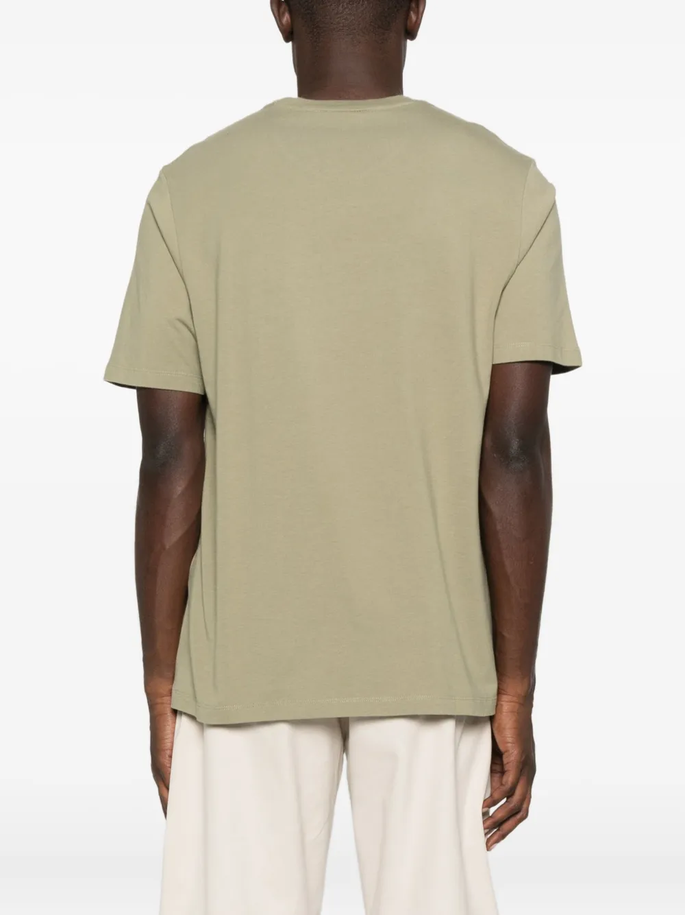 Maison Kitsuné T-shirt met geborduurde vossenkop Groen