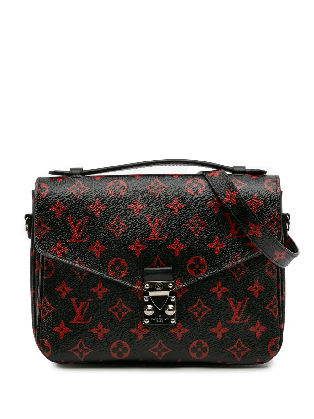 Louis Vuitton Pre-Owned 2016 Monogram Infrarouge Pochette Metis satchel | Black | Image 1