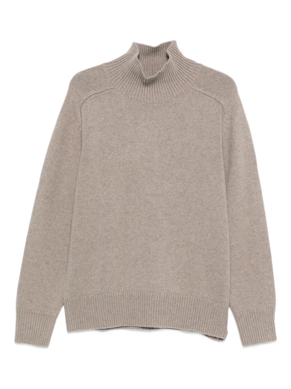 Soft Goat funnel-neck sweater - ニュートラル Soft Goat funnel-neck sweater - ニュートラル
