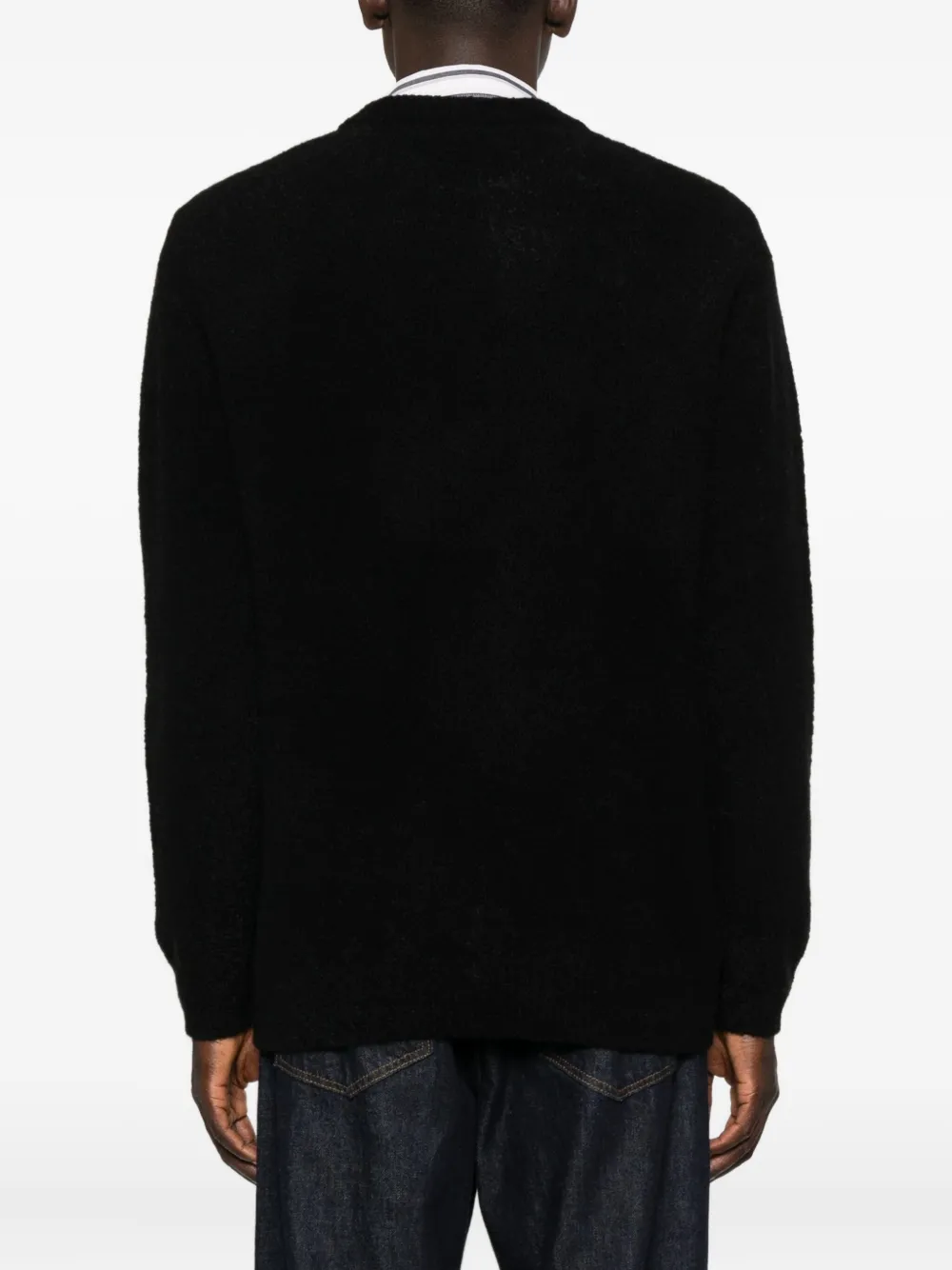Soft Goat Crew-neck Sweater In Black