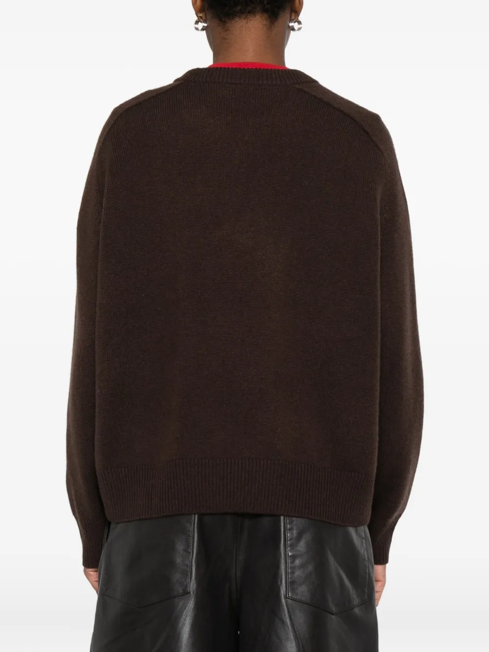 Soft Goat Cashmere Sweater In Brown