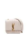 Saint Laurent Pre-Owned 2018 Small Lambskin Monogram Vicky Chain Bag crossbody bag - White