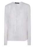 IBRIGU ruffle-detail shirt - White
