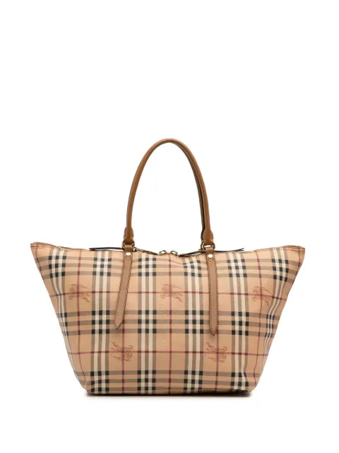 Burberry Pre-Owned شنطة عملية 'ساليسبوري' كانفا مطلية متوسطة بكاروهات هايماركت 2000-2017