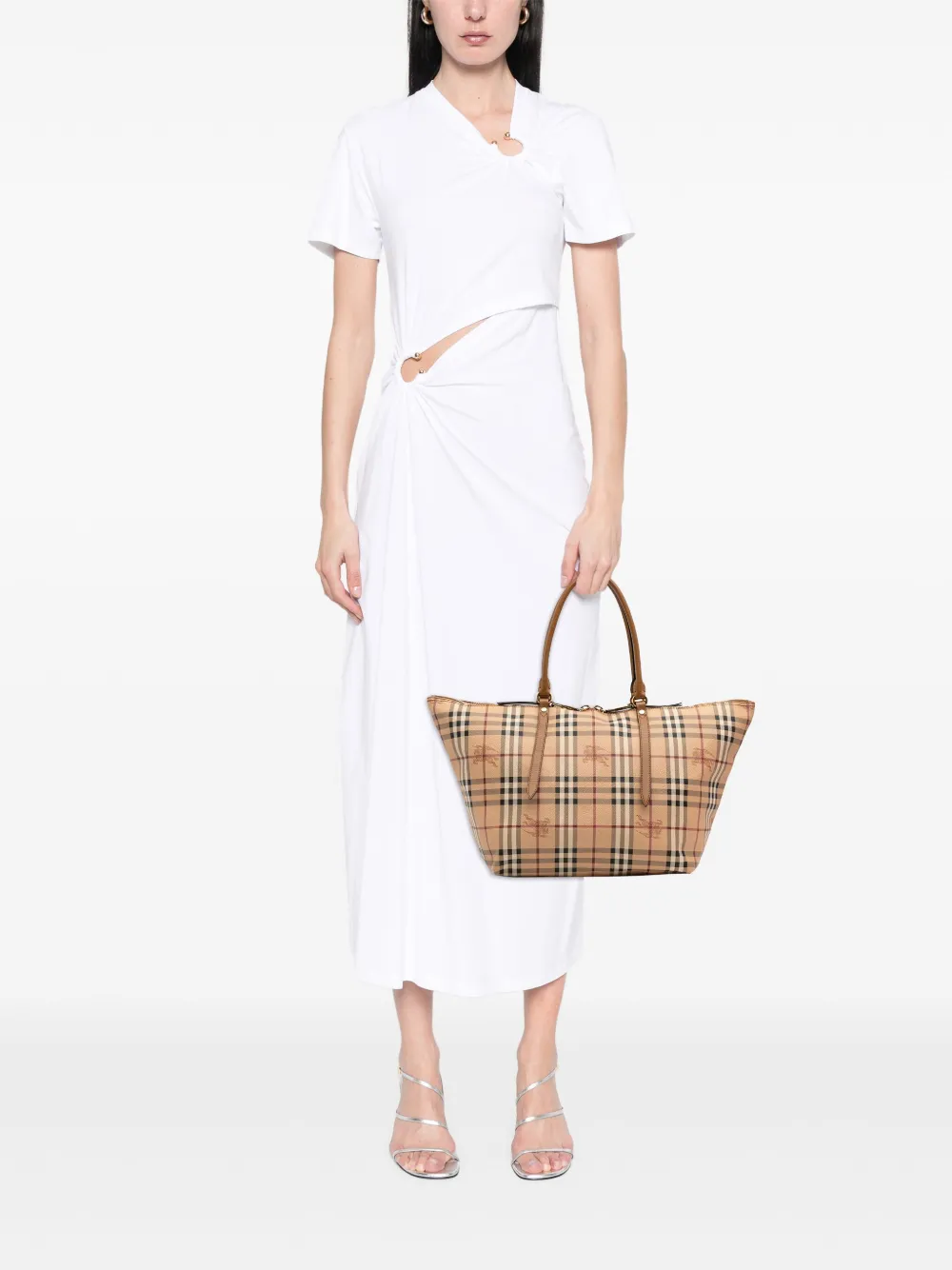 Burberry Pre-Owned 2000-2017 Medium Haymarket Check Coated Canvas Salisbury tote bag | Pre-Owned | Image 2