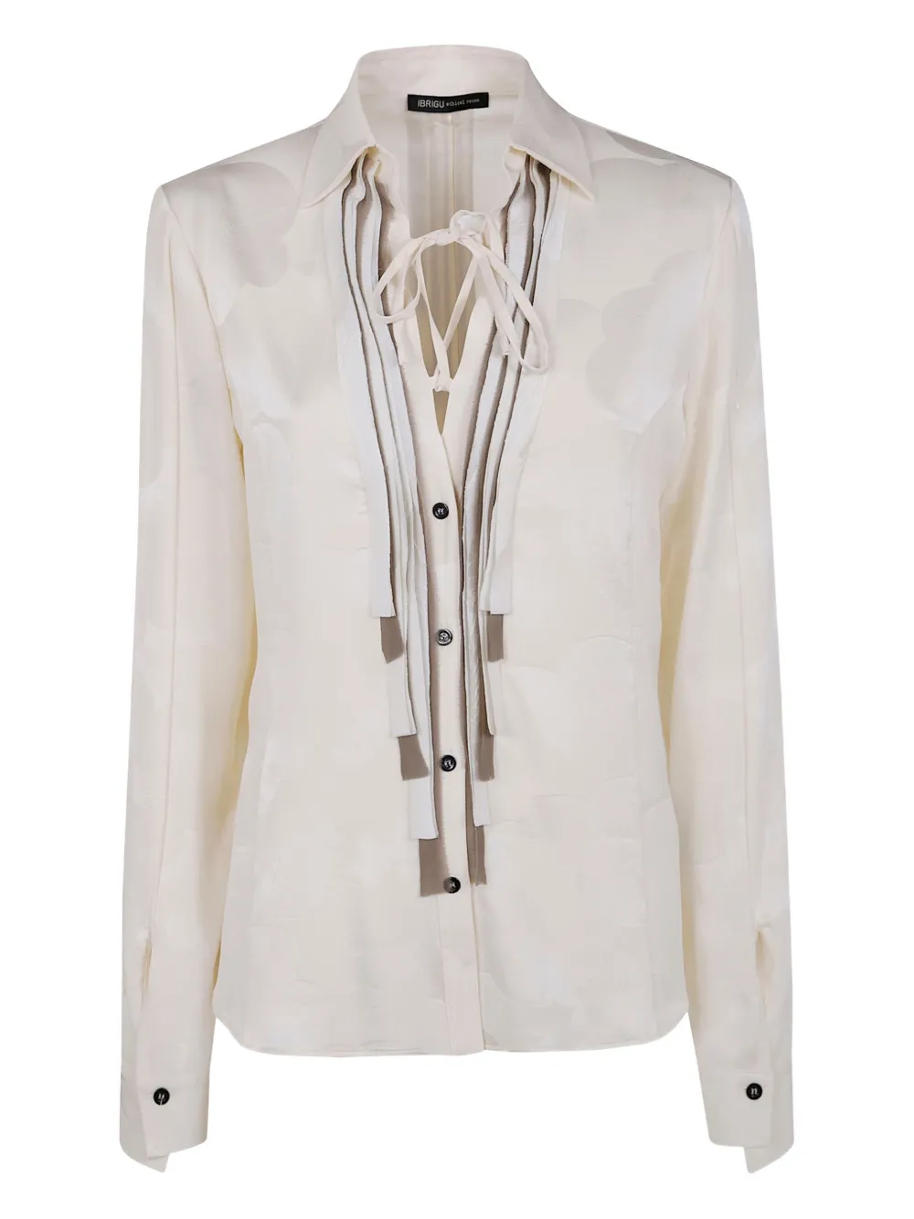 IBRIGU layered tie-neck shirt | White | Image 1