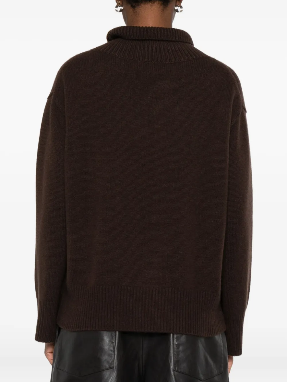 Soft Goat Cashmere Sweater In Brown
