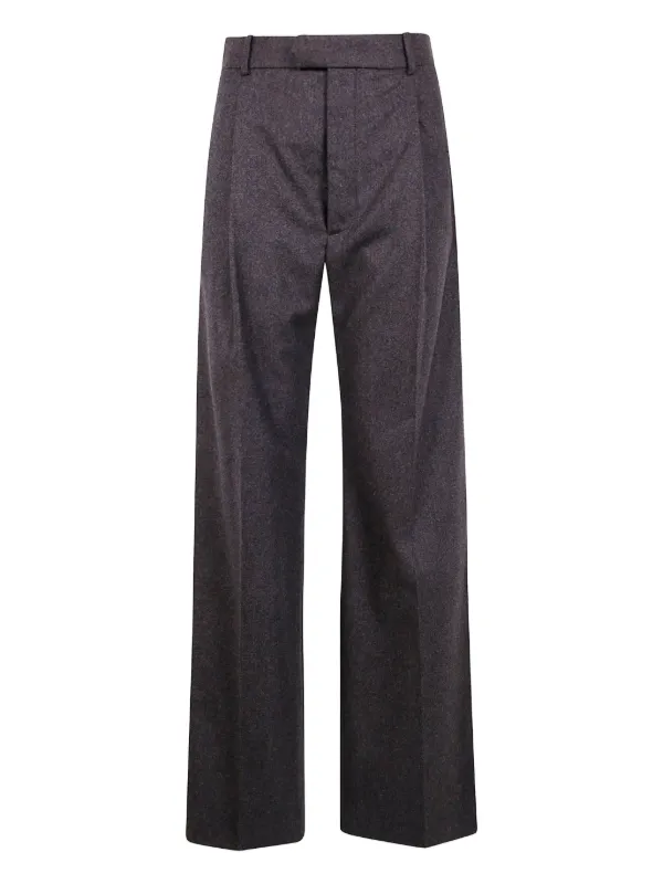 Carven Pleat-detail Trousers in N811 OAK MELANGE